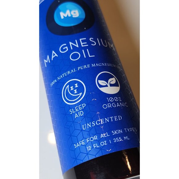 Brookstone Unscented Magnesium Oil 12 Fl Oz - 100% Natural Pure Magnesium Oil - Picture 2 of 6